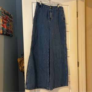 MADEWELL Wide Sweep Trouser Blue Jeans Wide-legged Women’s Size 26